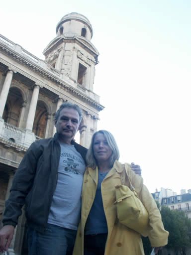 Allan & Diane in front of St. Sulpice
